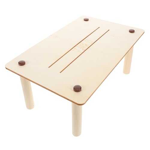 Sosoport Kreativer Holzspieltisch für Puppenkämpfe Interaktive DIY für Kleintiere Fördert Kognitive Fähigkeiten Soziales und Kreative Interaktion für Hamster Meerschweinchen und Andere von Sosoport