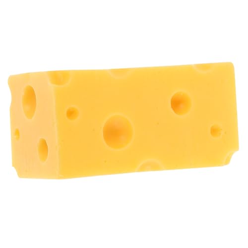 Sosoport Künstlicher Käse Realistisches Käsemodell für Dekoration Lebensechtes Spielzeug für Bäckerei Fotografie und Ausstellungen von Sosoport