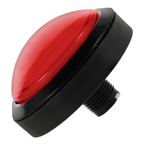 Sosoport LED Illuminierter Drucktaster mit Selbst Rückstellung für Mikroschalter für Gaming Enthusiasten Hochsensitiver für Interaktive Spiele und Quiz Events von Sosoport