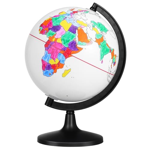 Sosoport Leerer Unbemalt Geografischer Weltkugel Erdkugel Klassenzimmer- Ornament Unvollendeter Pastell Malen Weltkarte Erde Mini Für Groß PVC Weiß Sosoport Leerer Unbemalt Geografischer Weltkugel Erdkugel Klassenzimmer- Ornament Unvollendeter Pastell Malen Weltkarte Erde Mini Für Groß PVC Weiß von Sosoport
