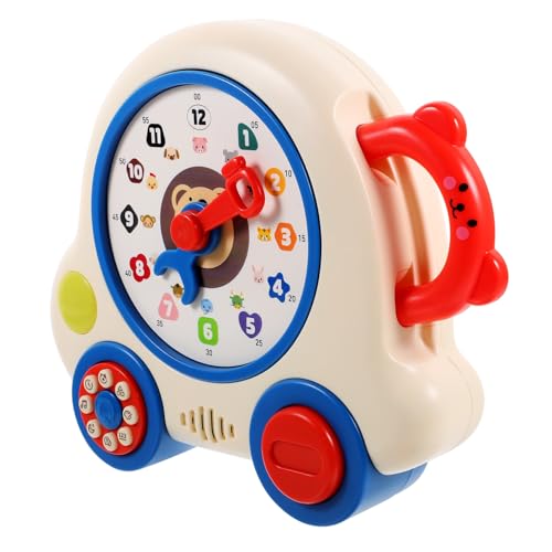 Sosoport Lernmaschine für Kinderuhren für kinderspielzeug Langlebiges uhrzeit Zeitlehruhr Elektrisches Uhrenspielzeug Plastik Colorful Sosoport Lernmaschine für Kinderuhren für kinderspielzeug Langlebiges uhrzeit Zeitlehruhr Elektrisches Uhrenspielzeug Plastik Colorful von Sosoport