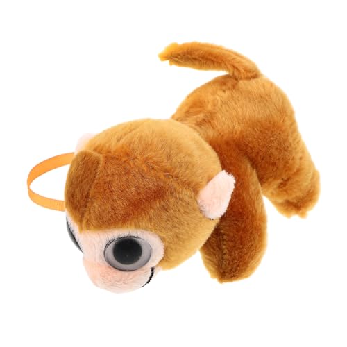 Sosoport Magnetpuppe auf Schulter plüschaffe Süße Plüschtiere Plüschspielzeug für Mädchen Plüsch Stofftierspielzeug Mädchen Plüschtier Stofftierdekoration Schulterplüsch Light Brown von Sosoport