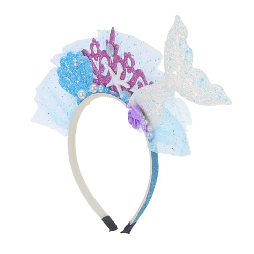 Sosoport Meerjungfrau Haarband Für Funkelnder Kopfschmuck Mit Blauen Netzstoffen Haarschmuck Für Strand Themenpartys Meerjungfrau Party Haarband Sosoport Meerjungfrau Haarband Für Funkelnder Kopfschmuck Mit Blauen Netzstoffen Haarschmuck Für Strand Themenpartys Meerjungfrau Party Haarband von Sosoport