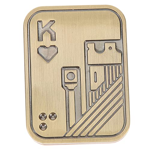 Sosoport Metal Poker Fidget Zappelspielzeug aus Metall mit Knisterndem Geräusch für Stressabbau im Büro für Freunde und Familie Reisen und Freizeit von Sosoport