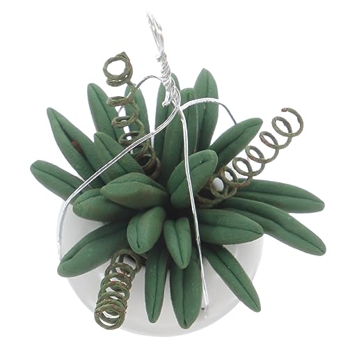 Sosoport Mini Blumentöpfe Zubehör Blätter Puppenhaus Kunstpflanze Pflanzen Kleine Luftige Dekorationen DIY Mini Mädchen Künstlich Klein Blumentopf Miniatur Bonsai Zum von Sosoport