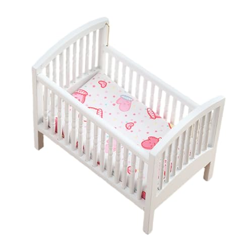 Sosoport Mini Cot Mini-Hausbett Miniatur-Puppenkrippe puppenhaus Wohnzimmer möbel Holzpuppenhausmöbel Vintage Puppenhausmöbel Puppenhaus Babybett Mini-Babybett Stoff Sosoport Mini Cot Mini-Hausbett Miniatur-Puppenkrippe puppenhaus Wohnzimmer möbel Holzpuppenhausmöbel Vintage Puppenhausmöbel Puppenhaus Babybett Mini-Babybett Stoff von Sosoport
