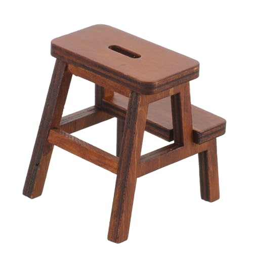 Sosoport Mini Häuser winzig holzstuhl puppenstubenmöbel Dollhouse Furniture Möbel und Accessoires Stühle für Wohnzimmerzubehör Hocker-Modell Möbel-Kits Schemel hölzern von Sosoport