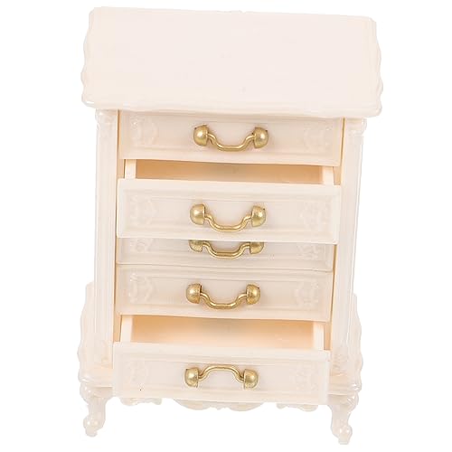 Sosoport Mini-Hausschrank Puppenhaus-Schrankmodell Miniatur-Puppenhausmöbel kleines Puppenhaus für kinderspielzeug bücherregal deko Puppensachen Vitrine Plastik Weiß Sosoport Mini-Hausschrank Puppenhaus-Schrankmodell Miniatur-Puppenhausmöbel kleines Puppenhaus für kinderspielzeug bücherregal deko Puppensachen Vitrine Plastik Weiß von Sosoport