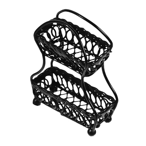 Sosoport Mini-Obstkorb Obstkorb-Modell Mini-Hauskorb Miniatur-Obstkorbmodell mit Kleiner Korb Winziges Obstkorb- Zubehör für Puppenhäuser Miniatur-Obstkorb-Requisite Metall Black Sosoport Mini-Obstkorb Obstkorb-Modell Mini-Hauskorb Miniatur-Obstkorbmodell mit Kleiner Korb Winziges Obstkorb- Zubehör für Puppenhäuser Miniatur-Obstkorb-Requisite Metall Black von Sosoport