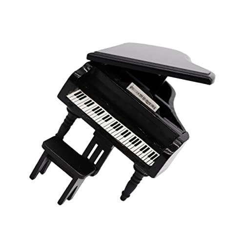 Sosoport Mini-Piano-Modell Klein Mini- Puppenhausmöbel Dekoration Winzig -Klavier Miniaturen Klavier Moderne Puppenstubenmöbel Kind Puppenhaus-Layout Puppenhausdekor Holz Black von Sosoport
