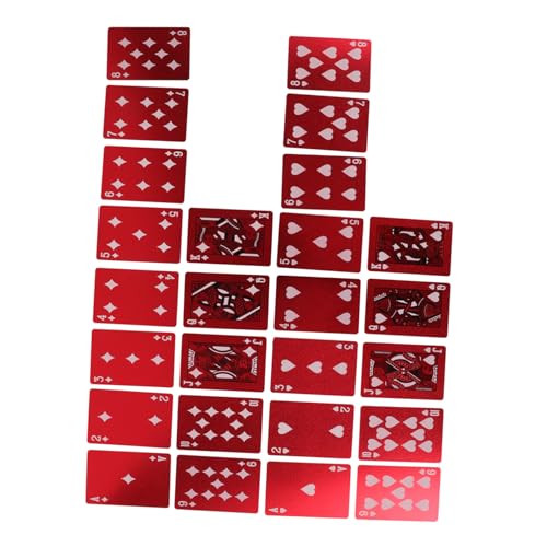Sosoport Mini Pokerkarten Rote Spielkarten aus Wasserdichtem Tischspiele und für Brettspiel für Partys und Familienunterhaltung Sosoport Mini Pokerkarten Rote Spielkarten aus Wasserdichtem Tischspiele und für Brettspiel für Partys und Familienunterhaltung von Sosoport