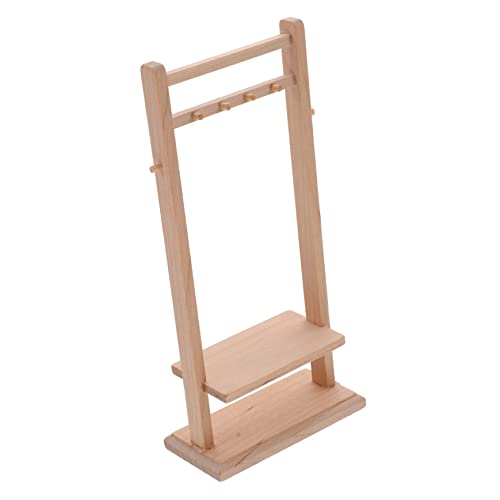 Sosoport Mini Puppenbügel aus Puppenbekleidungsbügel für Puppenhaus Robuste und Praktische Kleideraufbewahrung für DIY Modelle für Spielzeugzimmer von Sosoport