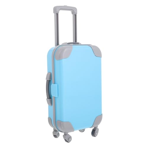 Sosoport Mini-Trolley Mini-gepäck-partygeschenk Kleiner Koffer Für Puppen Puppenkoffer Puppenhauszubehör Mini-Koffer Mini-reisekoffer Minikoffer Für Puppen Spielzeugkoffer Sky-Blue Abs von Sosoport