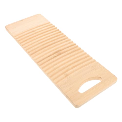 Sosoport Mini Waschbrett aus Holz für Tragbares Handwaschbrett für Unterwäsche Shirts und Mehr Effektive für Zuhause und Unterwegs für Kleine Hände mit Geriffelter Oberfläche für Bessere von Sosoport