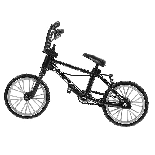 Sosoport Mini-fahrradmodell Miniaturen Puppenhausmöbel Babys Stilvoll Sitz Kleines Fahrradmodell Miniatur Fahrrad Kleines Mountainbike Mini -Fahrrad Mini-kunstfahrrad Black Legierung von Sosoport
