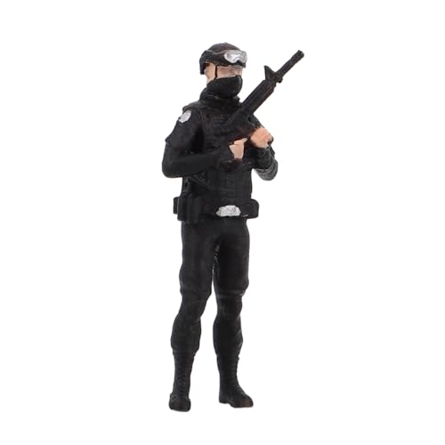 Sosoport Miniatur- -Modell Actionfiguren Der -actionfiguren Für Jungen Polizistenspielzeug Kleine Figuren Spielzeugsoldaten-actionfiguren Mini-Dinge Harz von Sosoport