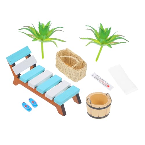 Sosoport Miniatur Strandliegestuhl Ornament für Puppenhaus Holz Dekoration für Sommer Szenen Accessoires für Kreative DIY Projekte und Rollenspiele Sosoport Miniatur Strandliegestuhl Ornament für Puppenhaus Holz Dekoration für Sommer Szenen Accessoires für Kreative DIY Projekte und Rollenspiele von Sosoport