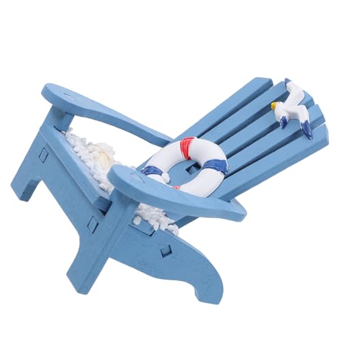 Sosoport Miniatur Strandstuhl Deko Handgefertigter Kleiner Puppenhaus Liegestuhl aus Stabilem Material Detailgetreues Mini Ornament für Strandthema und Mikrolandschaft Blaues Modell für Sosoport Miniatur Strandstuhl Deko Handgefertigter Kleiner Puppenhaus Liegestuhl aus Stabilem Material Detailgetreues Mini Ornament für Strandthema und Mikrolandschaft Blaues Modell für von Sosoport