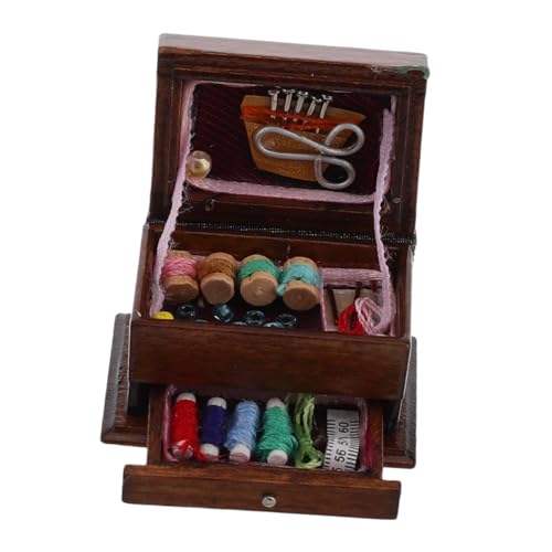 Sosoport Miniaturpuppenhaus Nähkasten Vintage Holznähte Für Puppenzubehörpuppenhaus Accessoire Und Möbel Winzige Nähkiste Sosoport Miniaturpuppenhaus Nähkasten Vintage Holznähte Für Puppenzubehörpuppenhaus Accessoire Und Möbel Winzige Nähkiste von Sosoport