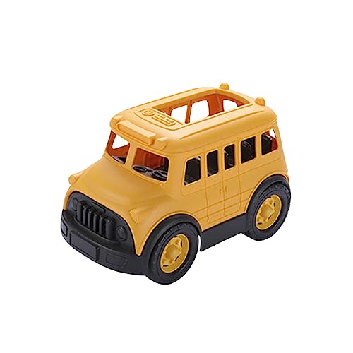 Sosoport Modellauto Spielzeugautos Mädchenspielzeug Kinderspielzeug Lustiges Autospielzeug Kreatives Schulbusmodell Kinderspielzeug Mini Engineering Fahrzeugspielzeug von Sosoport