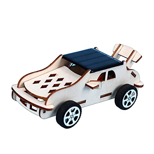 Sosoport Modelle von Solarautos bastelset basteln für zabawki stymulujące rozwój elekro Auto DIY-Modelle für zusammengebaute Modelle hölzern von Sosoport