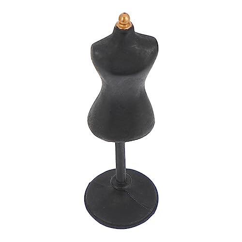 Sosoport Modellständer Kleiderständer für Puppen Mini-Mannequin-Modell Nähen Styling Körper puppenkleiderbügel Puppen kleiderbügel Puppenkleidung Display Rack Mannequin-Halterung Harz Black von Sosoport