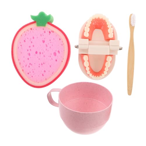 Sosoport Montessori Zahnspielzeug Set für Früherziehungsspielzeug Zahnreinigungsgewohnheiten und Fantasievollem Sicheres Reinigungsset für Kleinkinder von Sosoport