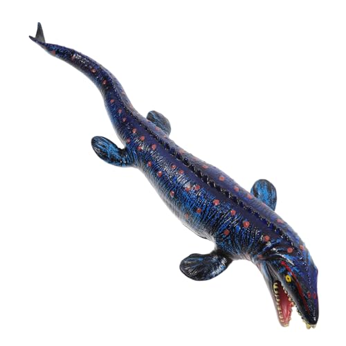 Sosoport Mosasaurus Modell Realistische Dinosaurier Figurine aus Weichem Lernspielzeug für Dekoration für Kinderzimmer und Garten Kognitive Tiermodell für Bildung von Sosoport