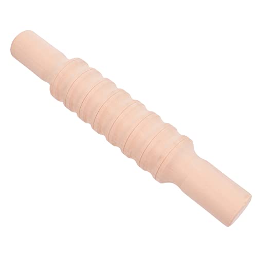 Sosoport Nudelholz aus Plastilin sicherheitsleine für plastilin für Handgemacht kreatives gestalten Basteln mit Ton Knete Werkzeug Holzrollen hölzern von Sosoport