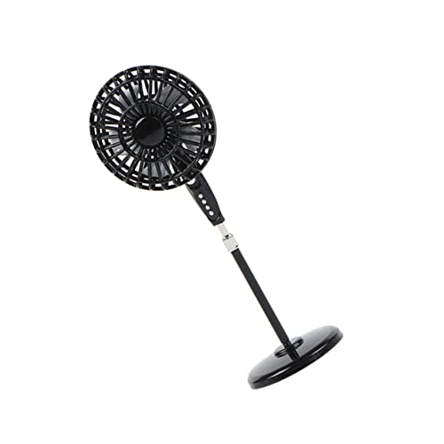 Sosoport Ornament-Fan für kinderspielzeug Dekorationsartikel Children Toys Lüfter Mini-Puppenhaus-Fan Bodenventilator Verzierung des Bodenventilators Legierung Black von Sosoport