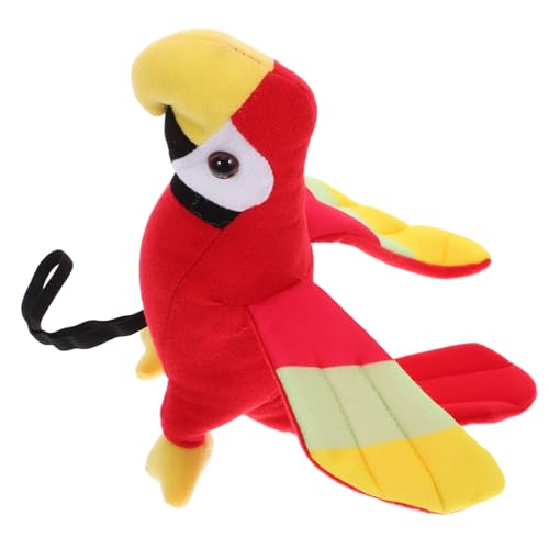 Sosoport Papagei Puppe Mit Schultern Plüschvogel Geburtstagsspielzeug Papagei Für Requisiten Süßes Piratenzubehör Für Cartoon Plüsch Papagei Papagei Kuscheltiere Papagei Für von Sosoport