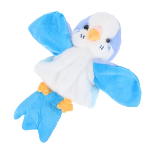Sosoport Papageienpuppe Geschichtenerzählpuppe Handspielzeug Handpuppe Tier Cartoon Handpuppe Handpuppe Cartoon Puppe Papagei Ausgestopfte Handpuppe Vogelpuppe Plüsch von Sosoport