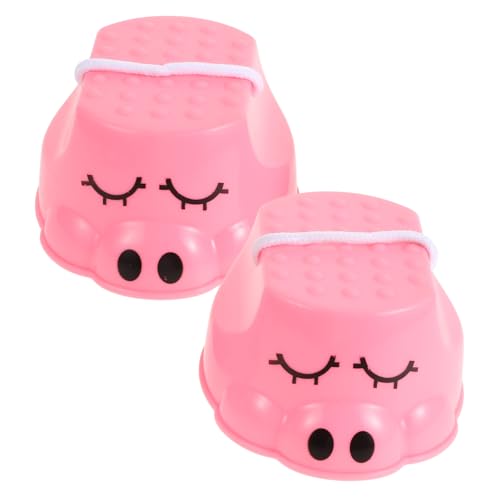 Sosoport Pink Pig Stelzen Outdoor-trainingsspielzeug Stelzen Springen Trittsteine ​​für Gleichgewichtstrainingsspielzeug Gehende Stelzen Stelzenspringen Plastik Rosa von Sosoport