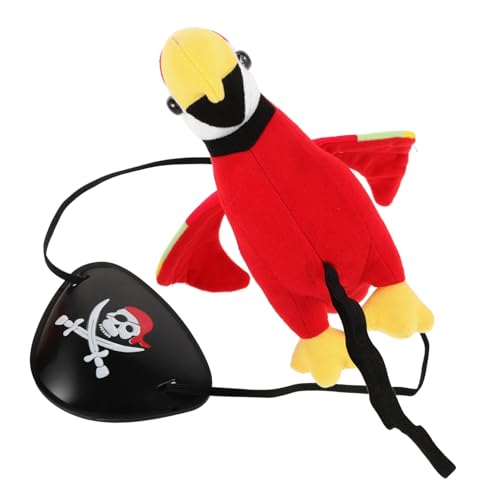 Sosoport Piratenkostüm Teiliges Set mit Plüsch Papagei Schulter Deko und Augenklappe Kopftuch für Halloween Kindergeburtstag Piratenparty Zubehör Robust und Bequem für Mottoparty Bühne Sosoport Piratenkostüm Teiliges Set mit Plüsch Papagei Schulter Deko und Augenklappe Kopftuch für Halloween Kindergeburtstag Piratenparty Zubehör Robust und Bequem für Mottoparty Bühne von Sosoport