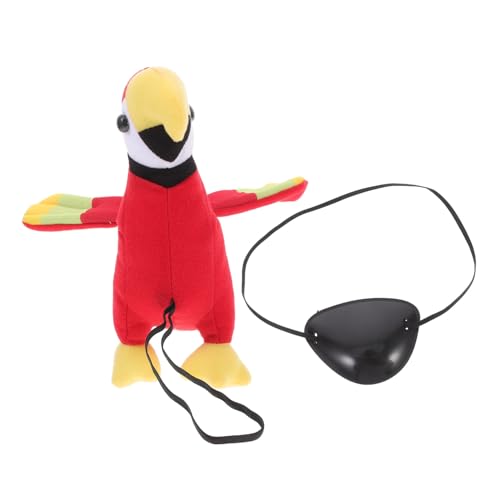 Sosoport Piratenpapagei Schulterplüschtier mit Elastischem Band Weiches Kuscheltier als Piratenkostüm Zubehör für Halloween Cosplay und Mottoparty Teiliges Piratenpapagei mit Schwarzer Sosoport Piratenpapagei Schulterplüschtier mit Elastischem Band Weiches Kuscheltier als Piratenkostüm Zubehör für Halloween Cosplay und Mottoparty Teiliges Piratenpapagei mit Schwarzer von Sosoport