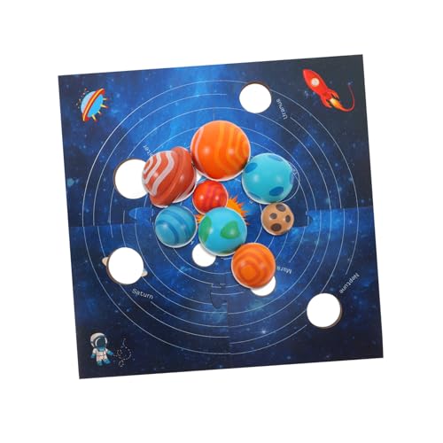 Sosoport Planetenkognitive Toys Denksportspielzeug Denksportaufgaben Rätsel Hölzernes Beschäftigtes Brett Wissenschaftliches Rätsel Für Im Sonnensystem Lernziele Board Holz von Sosoport