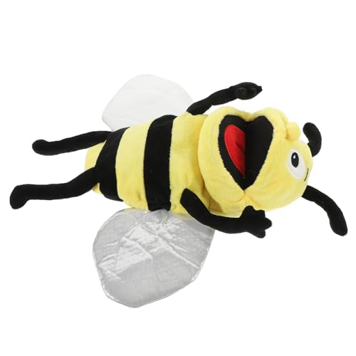 Sosoport Plüsch Bienen Handpuppe Interaktive Stofftier Handpuppe für Fördert Motorische Fähigkeiten und Kommunikation für Geschichtenerzählen und Spiele von Sosoport