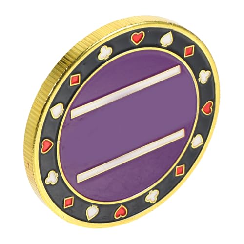 Sosoport Poker Dealer Button aus Metall Small Blind Chip für Poker Spiele Leicht und Robust von Sosoport