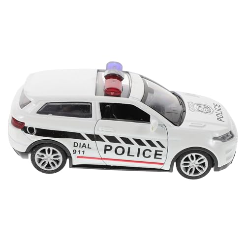 Sosoport Polizeiautomodell Mini-Auto- Polizeispielzeug Spielzeugauto-Display Polizeiauto für polizeiauto polizeiauto Modellauto-Kit Kinderautos Legierung von Sosoport
