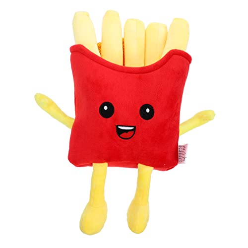Sosoport Pommes Plüsch Kissen Chips-wurfskissen Chips-Kissen Sofa-wurfkissen Dekoratives Sofakissen Cartoon-Kissen Taillenruhekissen Plüsch-Pommes-Frites- Plüschkissen Rot Tuch von Sosoport