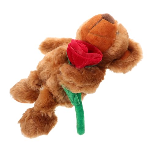 Sosoport Puppe Valentinstagbär für Plüschbär zum Valentinstag Valentinstagbär mit Rose für Liebhaber Kuscheltier zum Geburtstag Weicher Plüschbär für Freundin Baumwolle Sosoport Puppe Valentinstagbär für Plüschbär zum Valentinstag Valentinstagbär mit Rose für Liebhaber Kuscheltier zum Geburtstag Weicher Plüschbär für Freundin Baumwolle von Sosoport