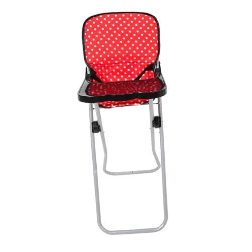Sosoport Puppen-esszimmerstuhl Puppenhochstuhl Mini Möbel Schmuck Kleiner Babypuppen-hochstuhl Hochstuhl Für Puppen Puppenhaus-hochstuhl Spielhauszubehör Puppensachen Rot Stoff von Sosoport