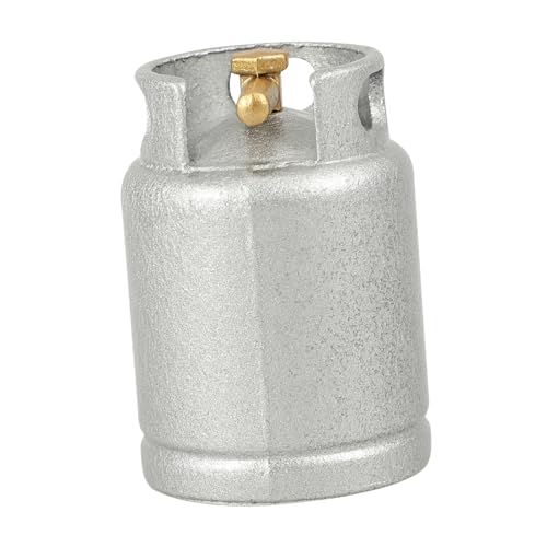 Sosoport Puppenhaus-Küchenzubehör Backen winzig Puppenhaus Küche Möbel Herd für puppenhauszubehör puppenhaus deko Puppenhaus Gasmodell Mini-Hausgastank Mini-Gasflasche Legierung Silver von Sosoport