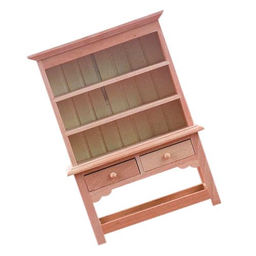 Sosoport Puppenhaus Möbel Handgefertigtes Mini Möbel Für Puppenhaus Naturholz Farbe Zubehör Für Puppenhaus Einrichtung von Sosoport