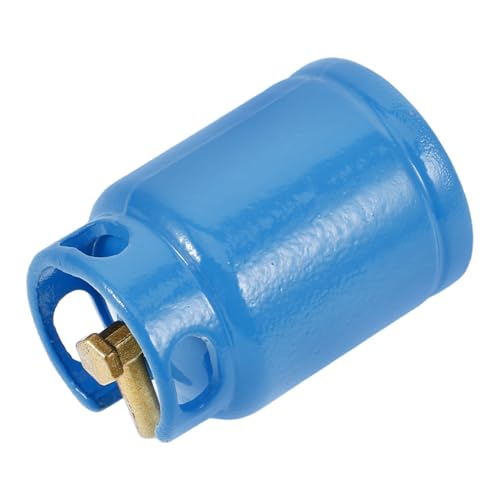 Sosoport Puppenhaus-küchenzubehör Miniatur Puppenhausmöbel Puppenhauszubehör Mini- -gastank- Winziger Benzintank Puppenhaus-gasflasche Gasflaschenmodell Blue Legierung von Sosoport