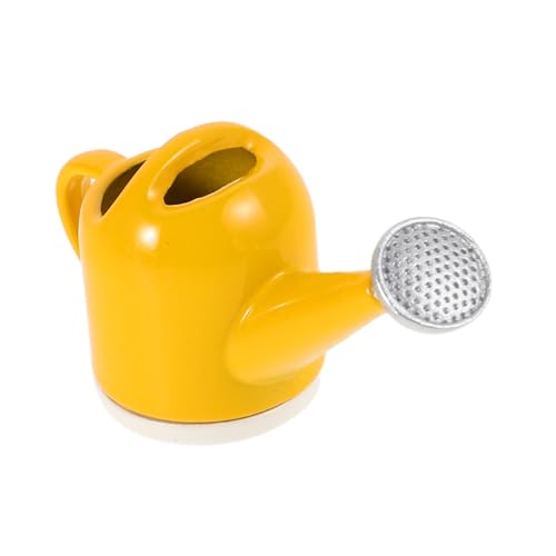 Sosoport Puppenhausdusche Mini-puppenhauszubehör Miniatur-zubehör Mini-puppenhausmöbel Puppenhaus-dekorationszubehör Kleiner Gießeimer Puppenhaus-gießeimer Miniatur-gießkannen Yellow Metall von Sosoport