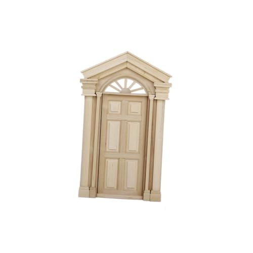 Sosoport Puppenhauszubehör Puppenhaustür 1 12 Maßstab Mini Haustür Miniatur Puppenmöbel Mini Puppenhaus 1/12 Puppenhausmöbel Mini Miniaturmöbel von Sosoport