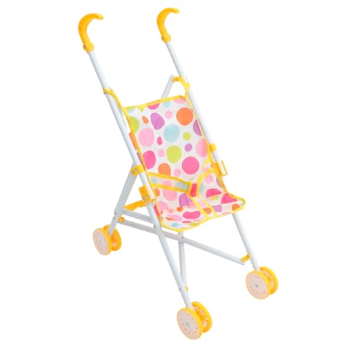 Sosoport Puppenkinderwagen Realistischer Kinderwagen Für Babypuppen Mit Zubehör Für Rollenspiele Und Puppenspaß Für Kleinkinder von Sosoport