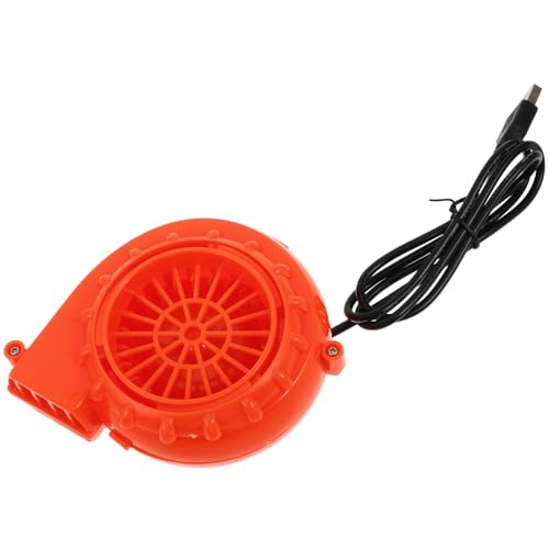 Sosoport Puppenkostümgebläse Tragbarer Mini-lüfter Aufblasbarer Anzugventilator Mini-luftgebläse Kostüm-Fan Austausch des Aufblasbaren Gebläses Gebläse Für Schlauchboote Motor- Orange von Sosoport