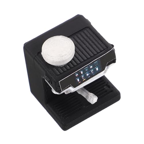 Sosoport Puppenstuben-Kaffeemaschine Küchenzubehör für Puppenstuben Mini-Gerätefiguren Mini-Küchenkaffeemaschine puppenhaus zubehör möbel Puppenhausdekoration Plastik Black von Sosoport
